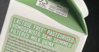 My milk is pasteurised – what does that mean? 