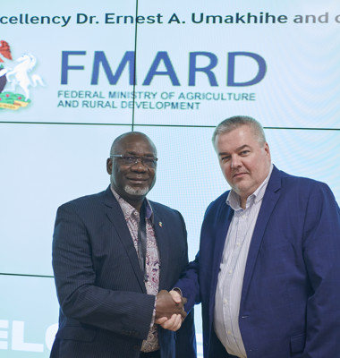 From left: Dr Ernest A. Umakhihe, Peder Pedersen