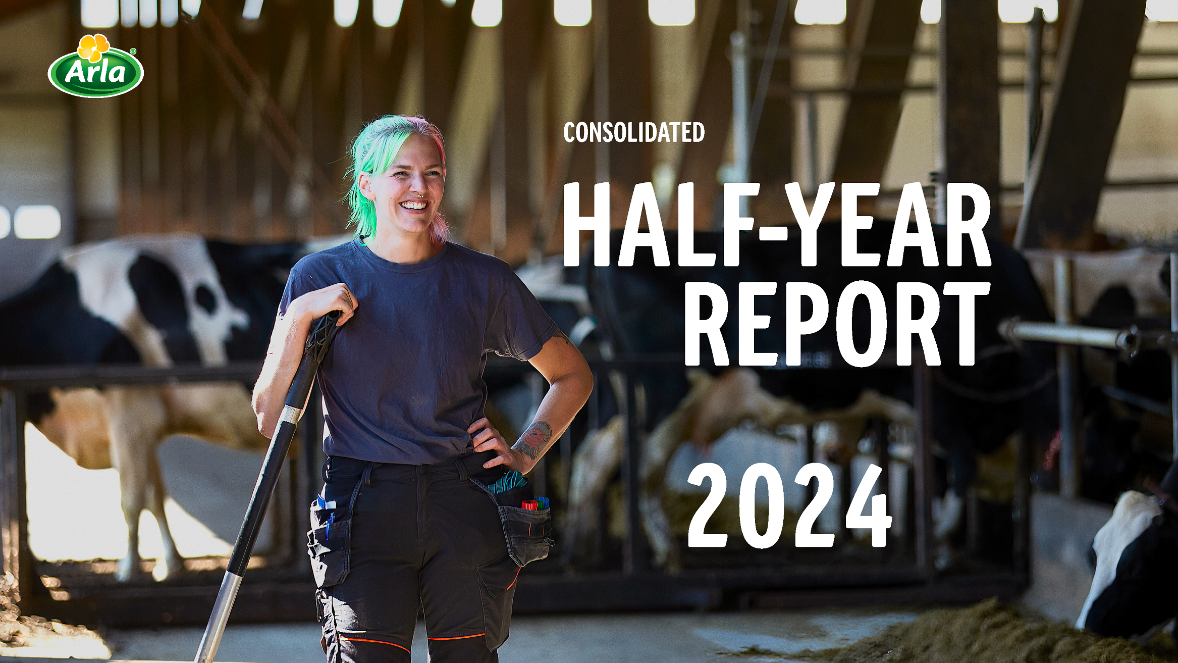 Arla Halbjahresbericht 2024, Titelblatt 