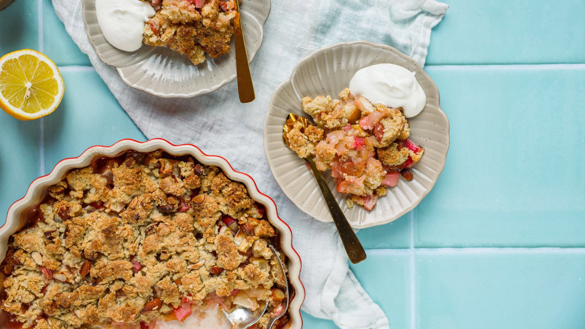 Rhabarber-Crumble-Rezepte