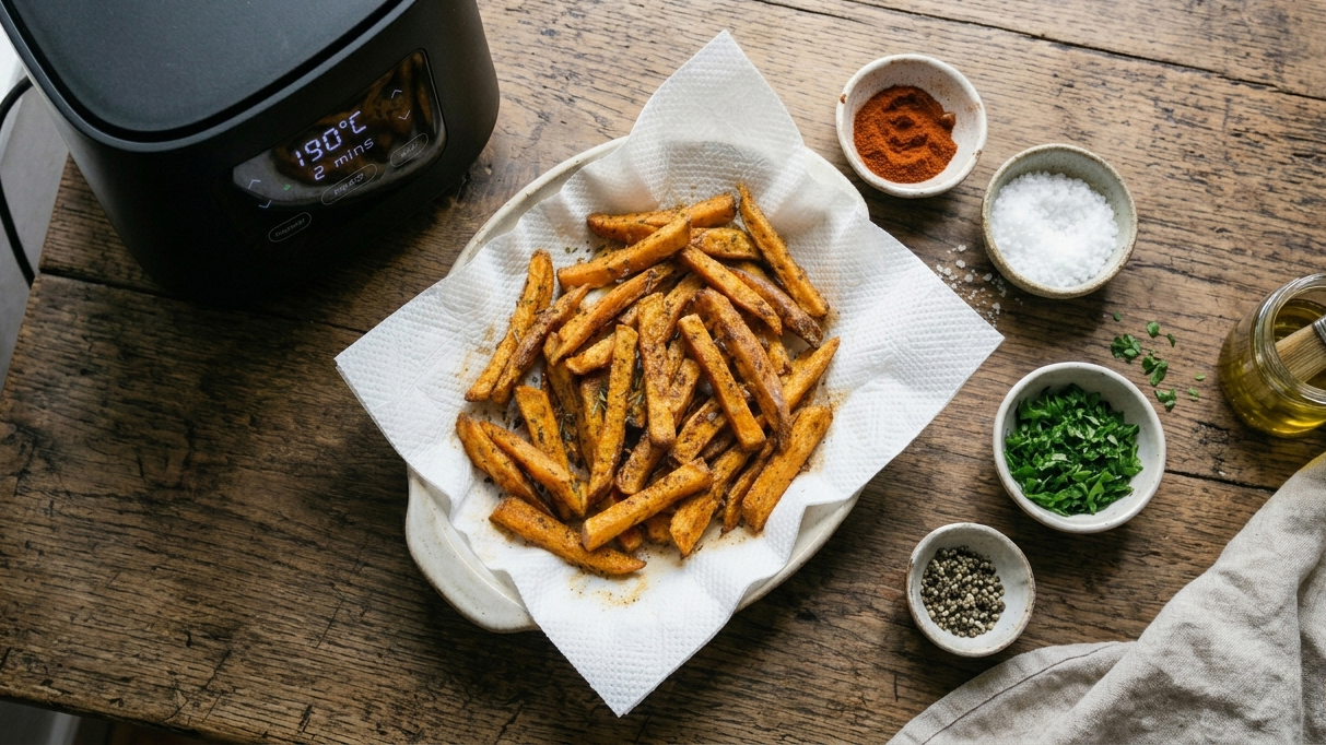Umrechnungstabelle für Heißluftfritteusen