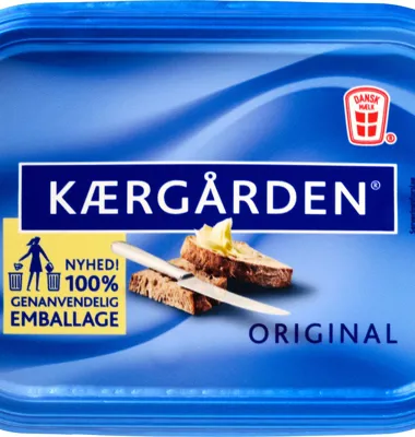 Danskernes smørbare klassiker fylder 30 år: Den gode smag af Kærgården forbliver den samme – men nu bliver emballagen mere klimavenlig