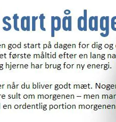 Danskerne nedprioriterer morgenmaden