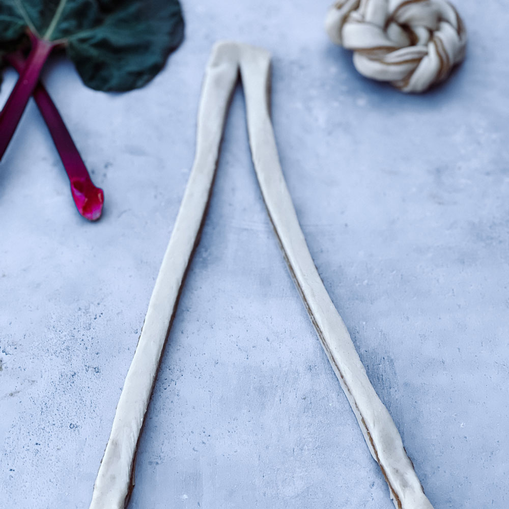 Skær et snit gennem hver strimmel