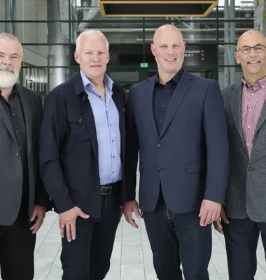 From left: Paul Cullen, Holger Steen Lund, Markus Hübers, George Holmes