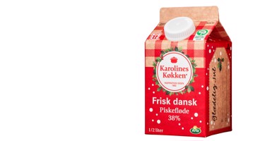 Piskefløden findes nu i en hyggelig juleemballage