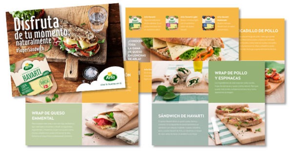 Recetas de sándwiches Arla