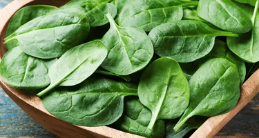 Las espinacas, ricas en proteínas y minerales