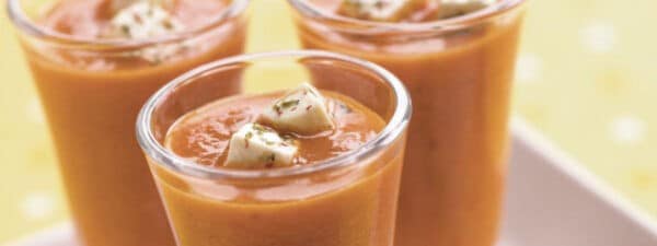 Sopa de pepino y manzana