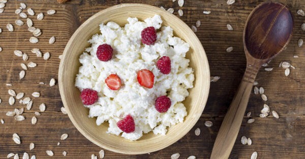 El queso cottage para dietas bajas en grasa
