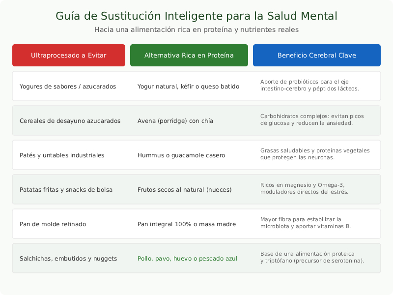 Alimentos ultraprocesados y salud mental