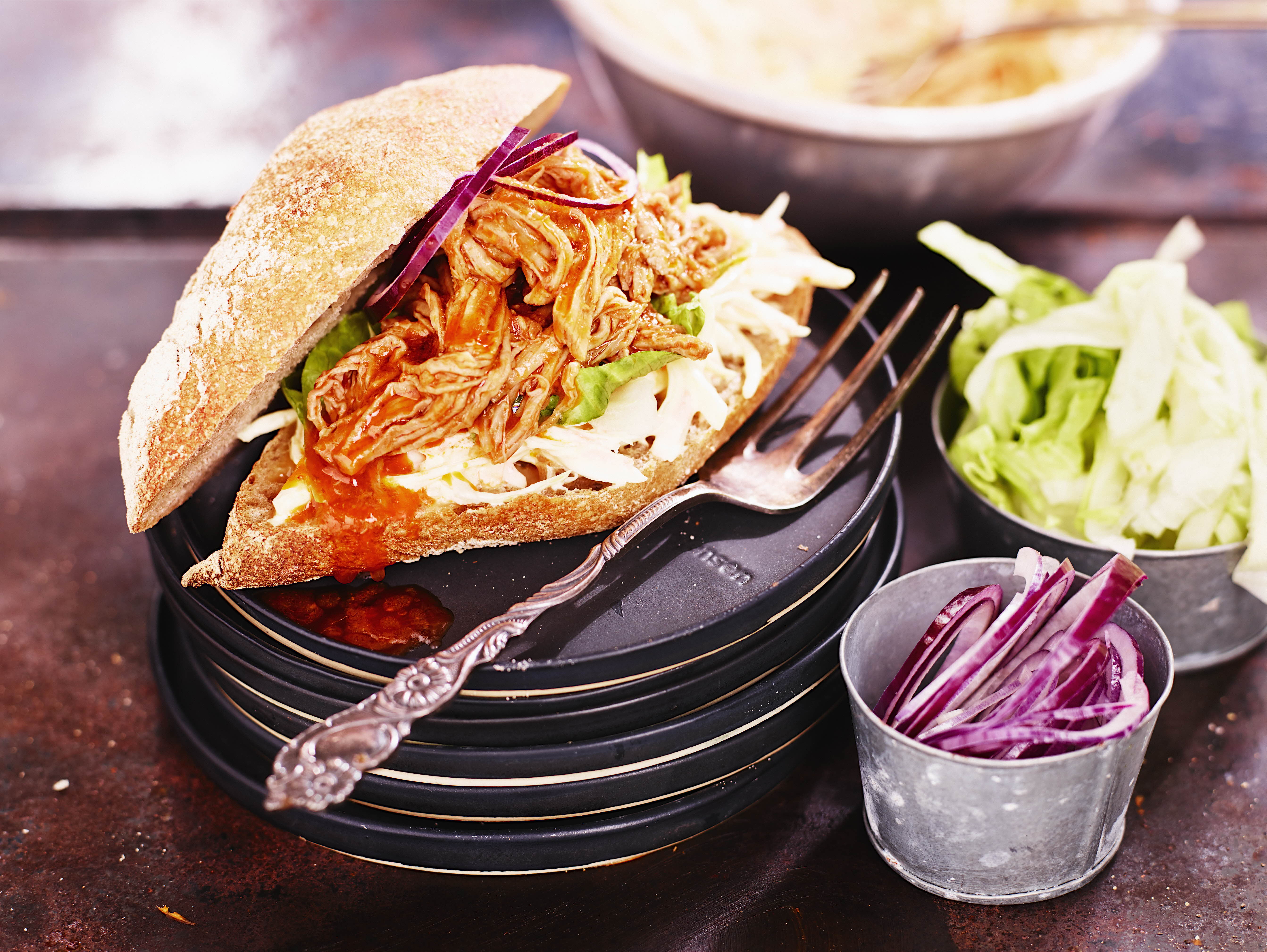 Pulled pork sandwich