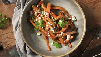 Zoete aardappel frietjes