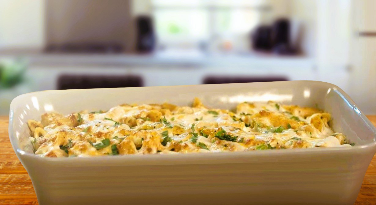 kippenpasta ovenschotel