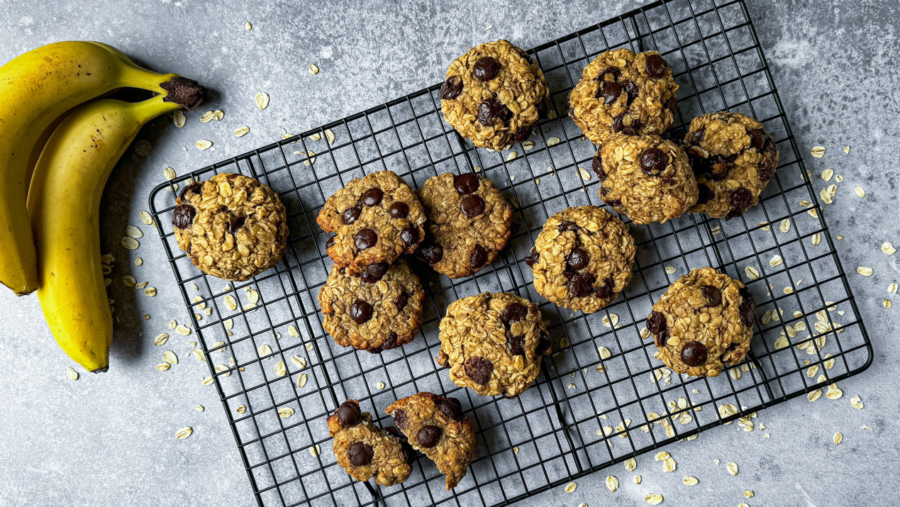 Banaan havermoutkoekjes
