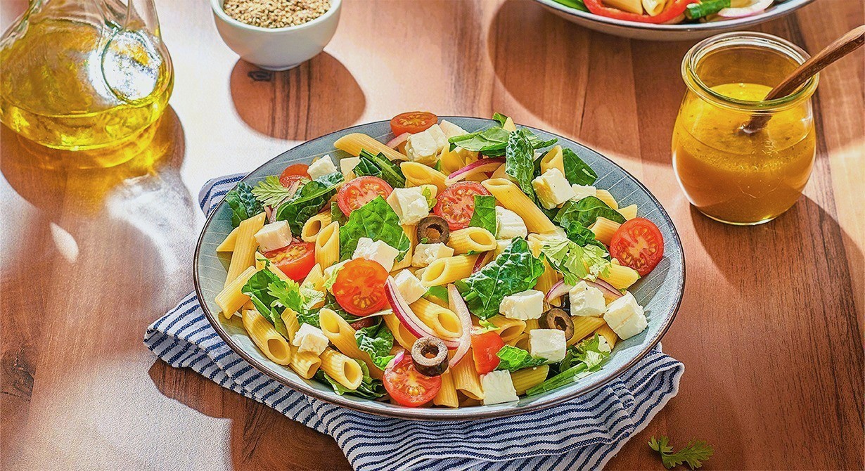 mediterrane pastasalade