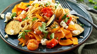 Spaghetti met groenten