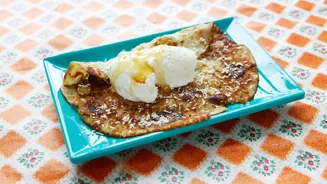 Thaise pannenkoek met kokos en banaan recept