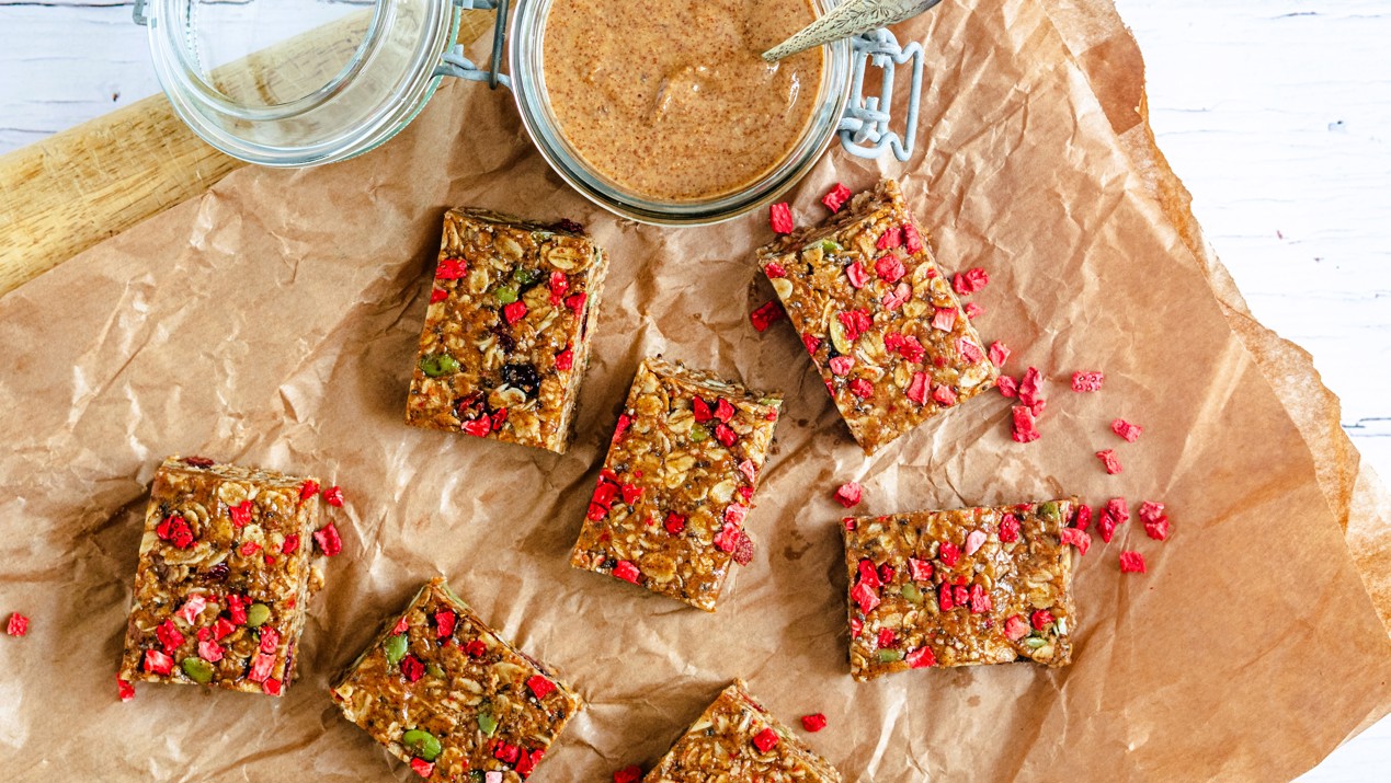 eiwitrijke flapjacks