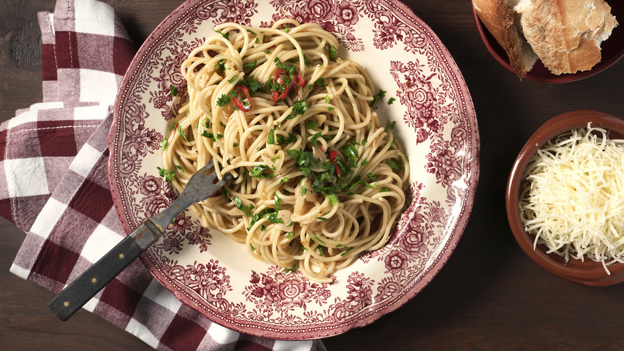 spaghetti aglio olio