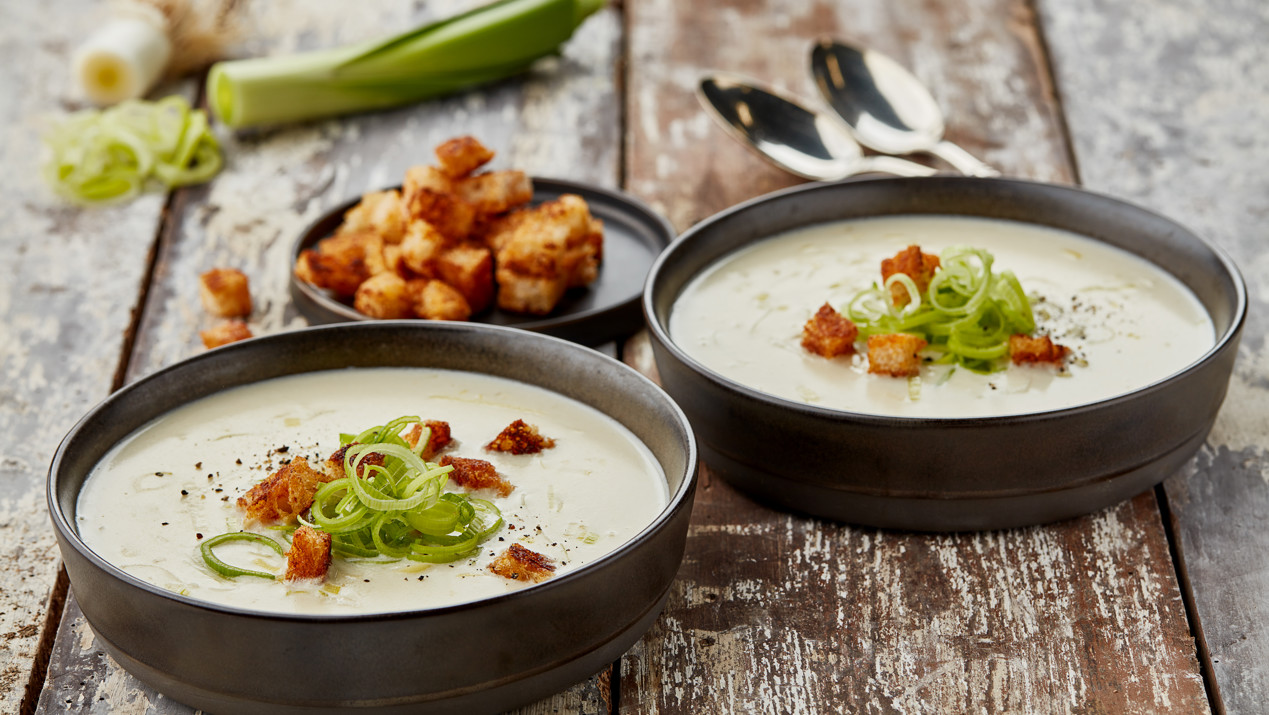 Kaassoep met croutons