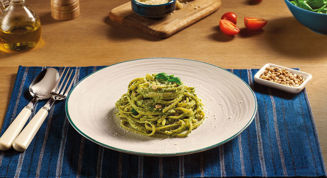 Spaghetti pesto