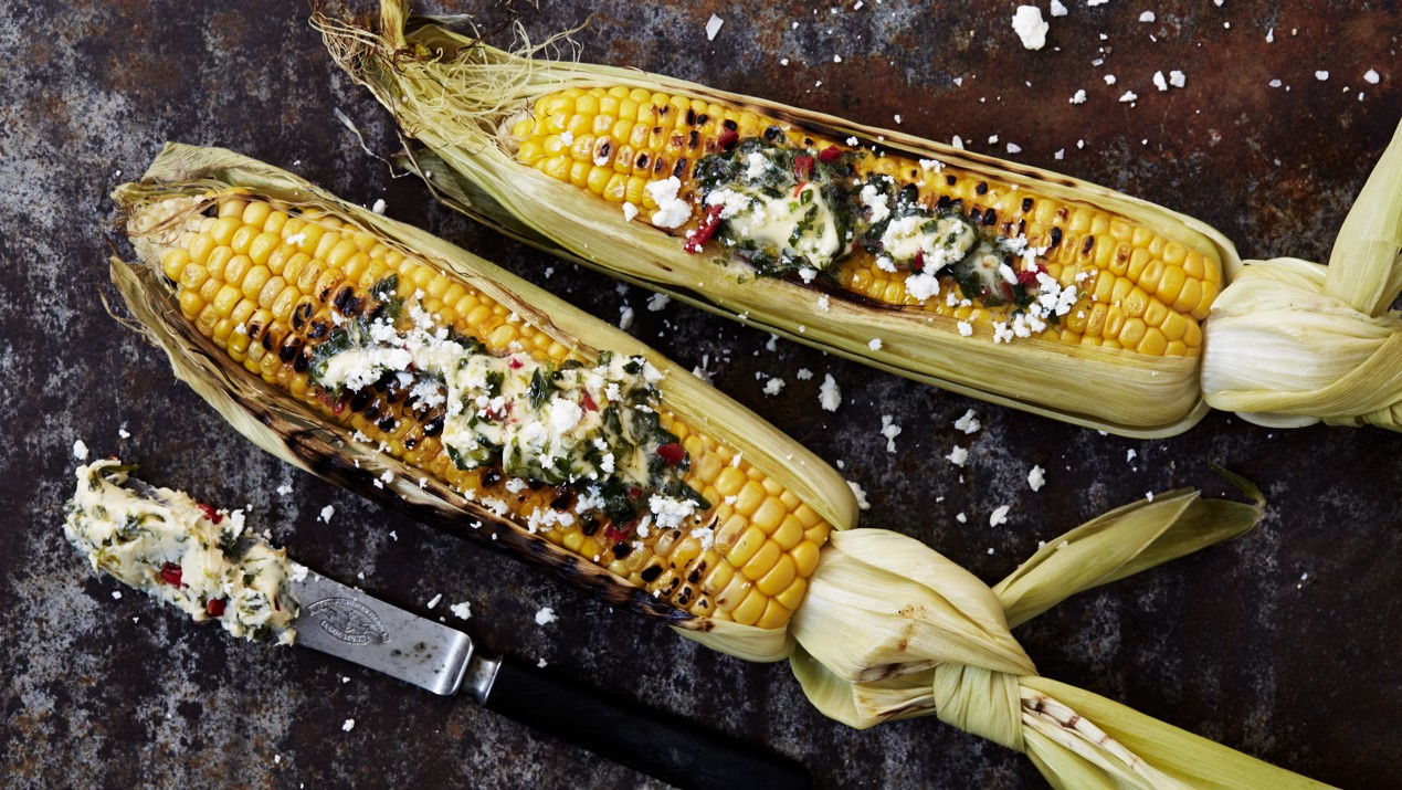 gegrilde maiskolf