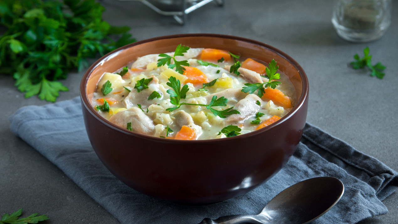 romige-kippensoep