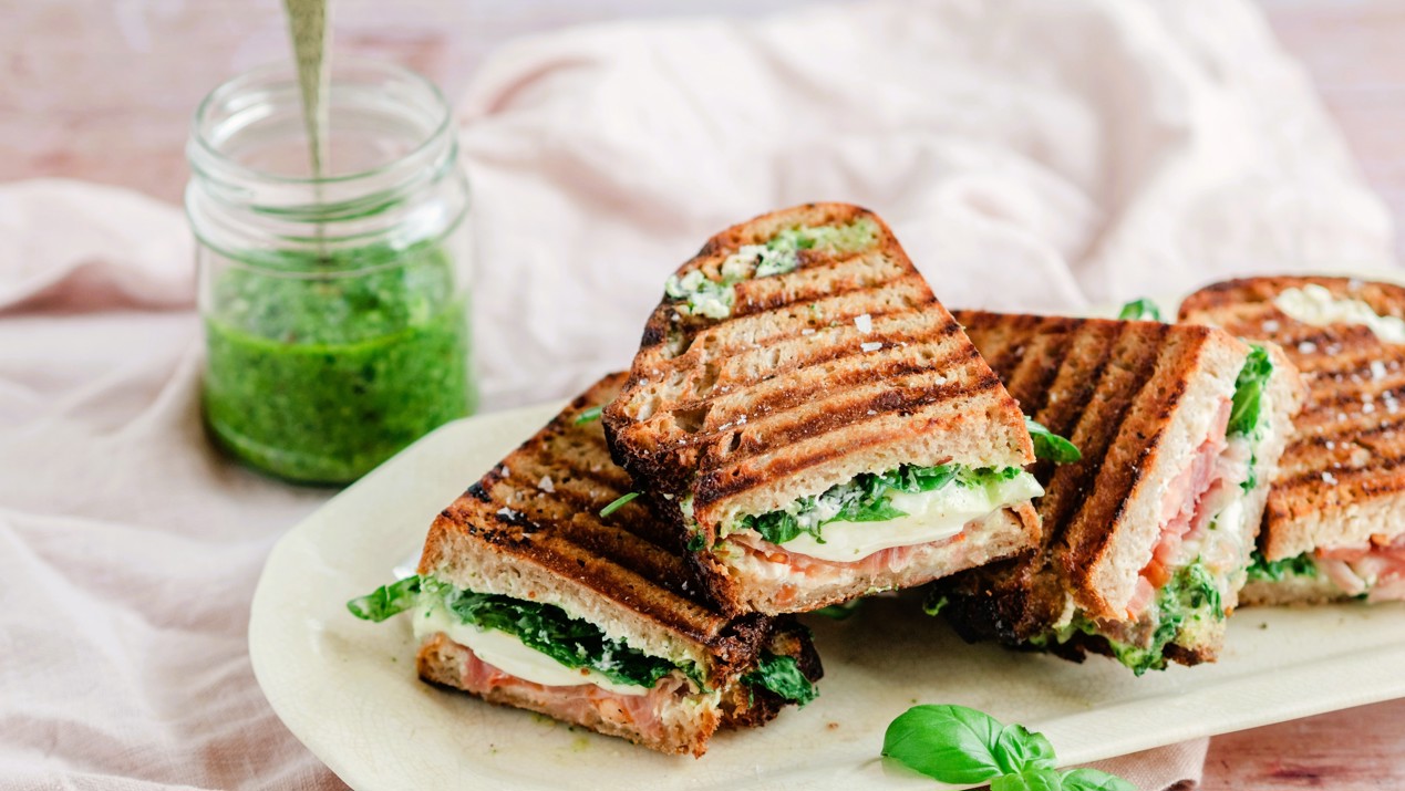 Panini met ham en kaas