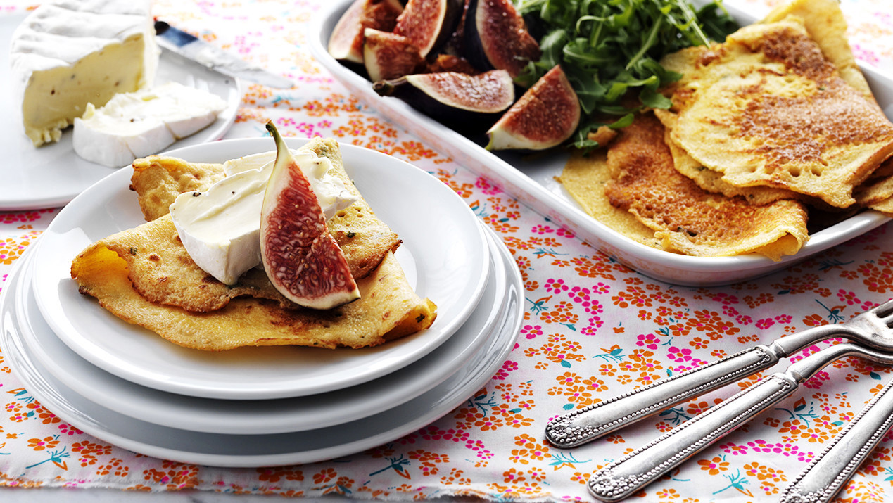 Hartige pannenkoeken met kikkererwtenmeel