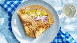 Galette met ham en kaas