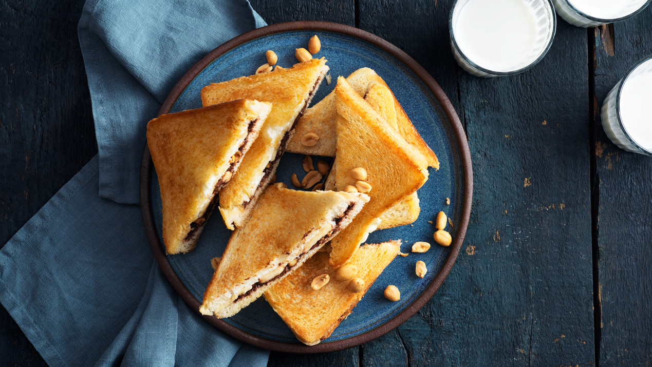 Bananentoast met notenboter