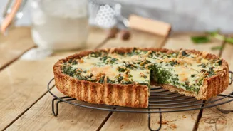 Quiche met spinazie