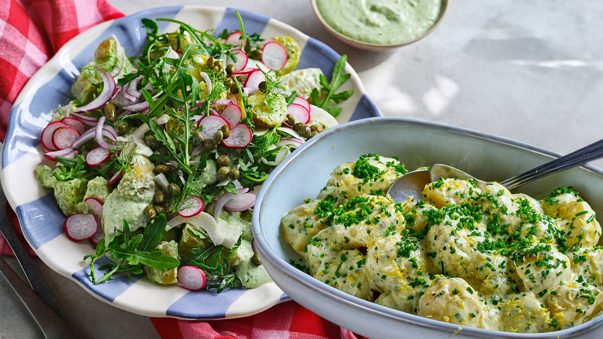 Potatissallader – 11 recept perfekta för grillkvällen, buffén eller snabbmiddagen