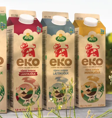 Länets förskolor, skolor och äldreboenden får de kommande fyra åren mjölk, smör, grädde, fil och yoghurt från Arla. Majoriteten av mejeriprodukterna är ekologiska. Foto: Arla