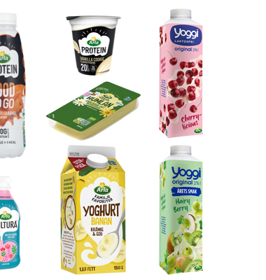 Höstens lansering från Arla spänner från praktiska vardagslösningar till produkter för stunder att njuta lite extra. Foto: Arla.