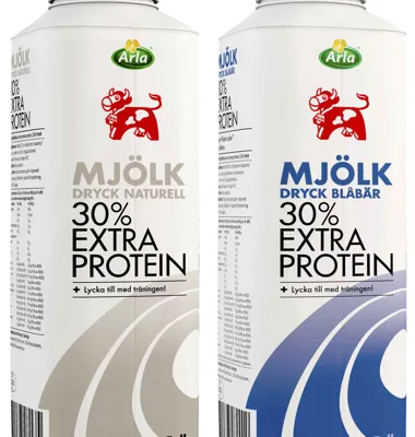 Ny naturlig sportdryck - mjölk med extra protein