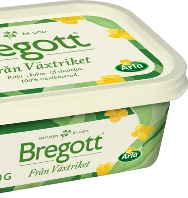 Nu utökas Bregott-sortimentet med ett 100 procent växtbaserat alternativ - Bregott från växtriket. Bild: Arla