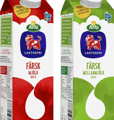 Arla lanserar färsk laktosfri mjölkdryck