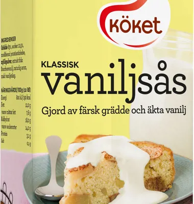 Den klassiska dessertsåsen med de finaste råvarorna: Äkta vanilj i Arla Kökets nya vaniljsåser
