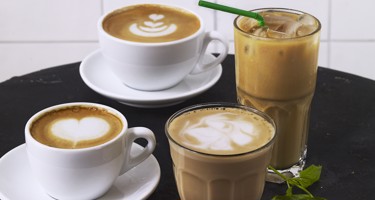 Lista med kaffesorter och cafétermer