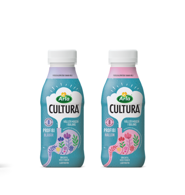 Nytt i mejerihyllan: Arla Profibi fil och drickfil finns i butik från vecka 37. Foto: Arla.