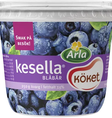 Arla lanserar Kesella kvarg i ny smak: blåbär