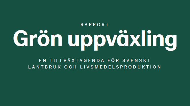 Rapporten Grön uppväxling visar att samhällets olika mål för livsmedelsproduktionen kan nås och att tillväxt kan ske på ett långsiktigt hållbart sätt. Ladda ner längst ner i pressmeddelandet.