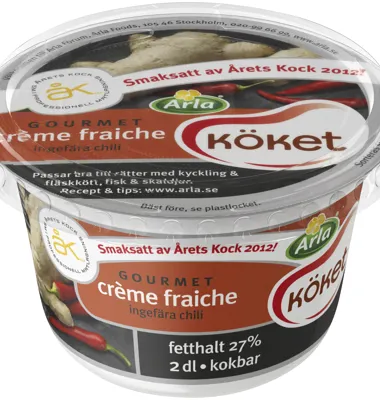 Smaksatt av Årets Kock 2012 Klas Lindberg: Crème fraiche gourmet med ingefära och chili