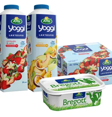 Frukostfavoriterna Yoggi och Bregott – nu även laktosfria