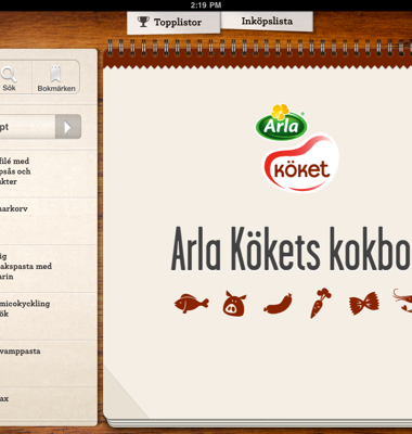 Recept från Arla Köket® nu i iPad!