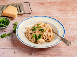 chicken pasta with bechamel sauce