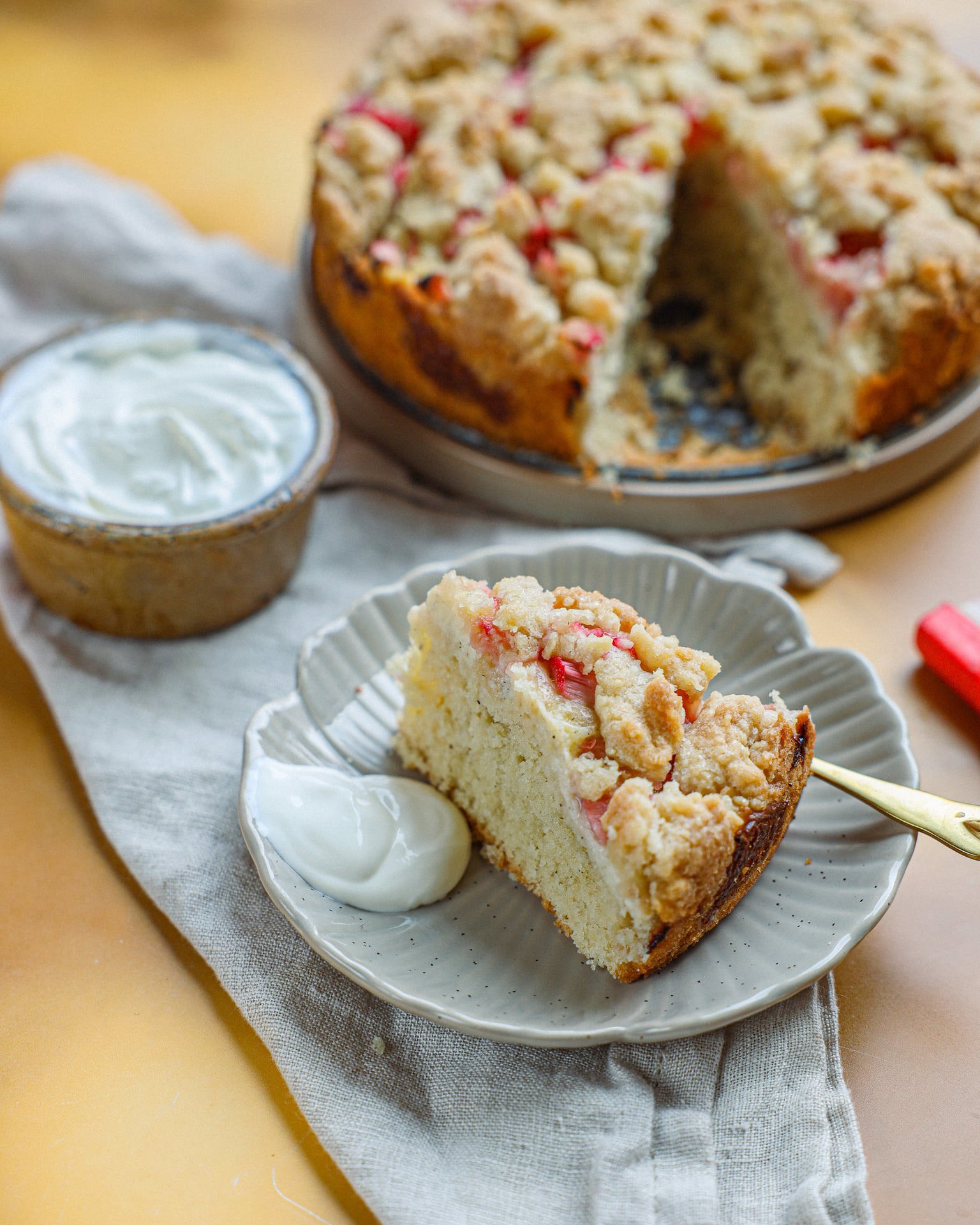rhubarb cake 1