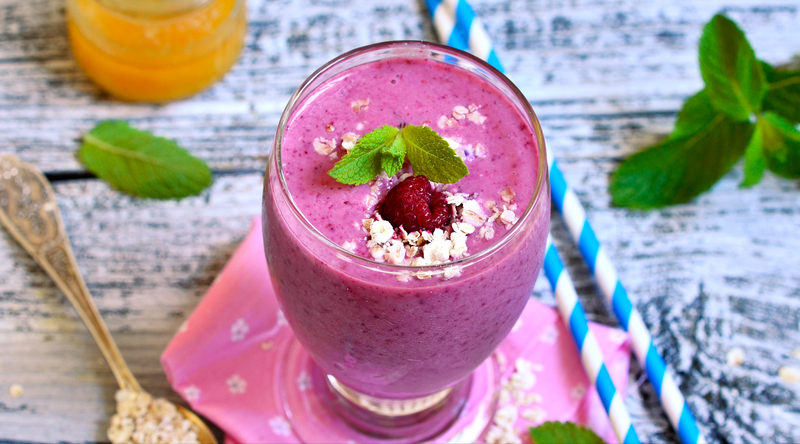raspberry smoothie